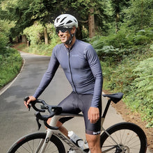 Load image into Gallery viewer, Reversible Slim Fit Long Sleeve Jersey: Blue / Grey (Men's)