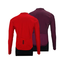 Load image into Gallery viewer, Reversible Long Sleeve Jersey: Red / Burgundy (Men&#39;s)
