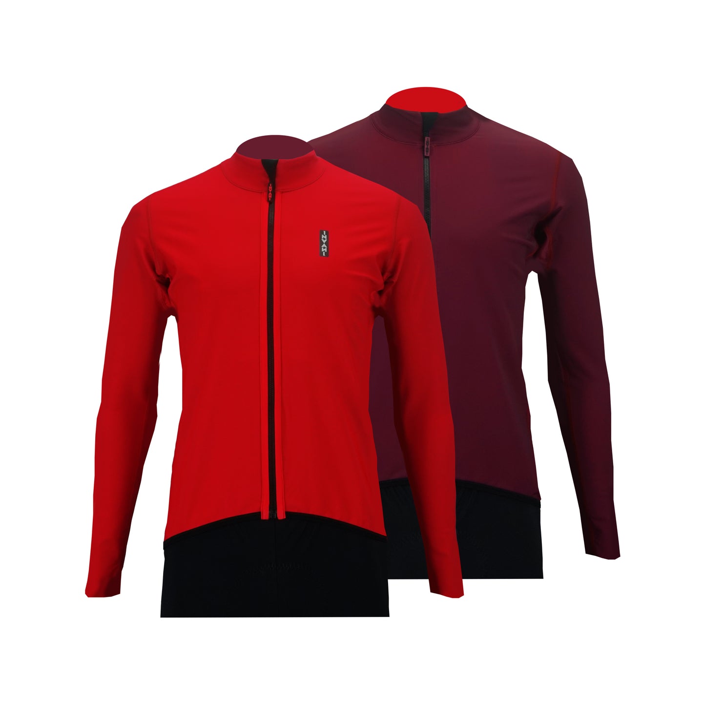 Reversible Long Sleeve Jersey: Red / Burgundy (Men's)