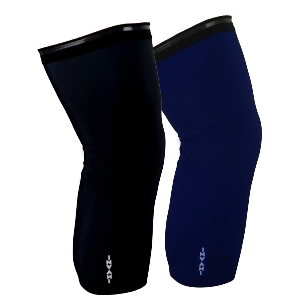 Reversible Knee Warmers: Black / Blue (Women's)
